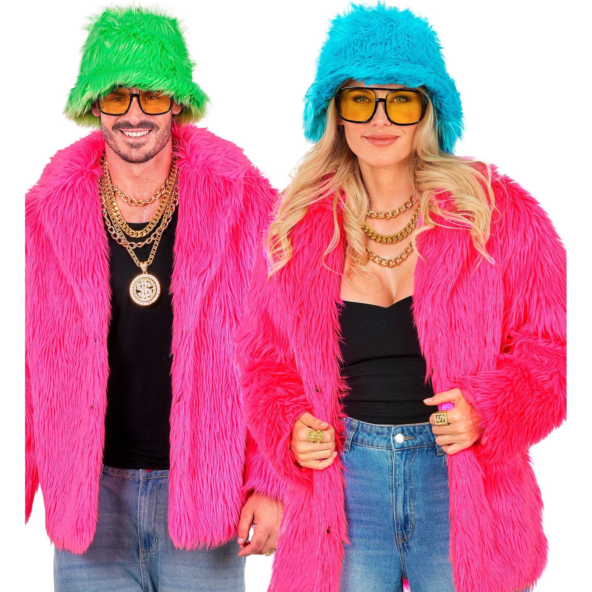 "NEON PINKE PLÜSCHJACKE" – Ansicht 7
