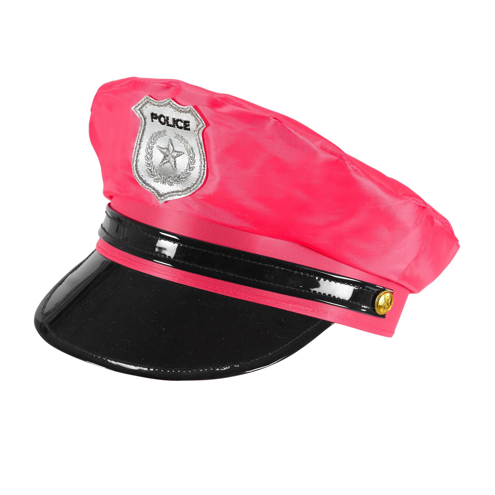 "NEON PINKE POLIZEIMÜTZE" – Vorderansicht
