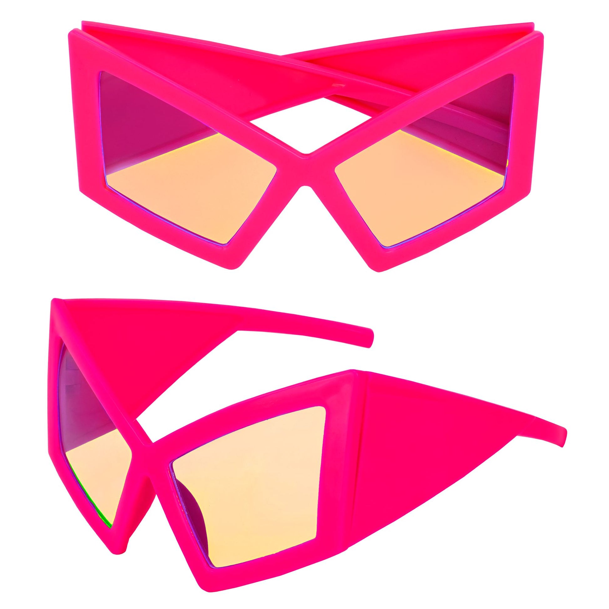 "NEON PINKE RIESENBRILLE" – Detailansicht