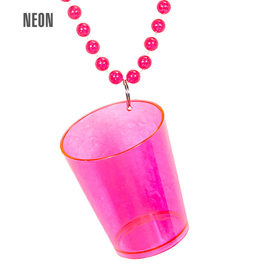 "NEON PINKE SCHNAPSGLASKETTE" – Vorderansicht
