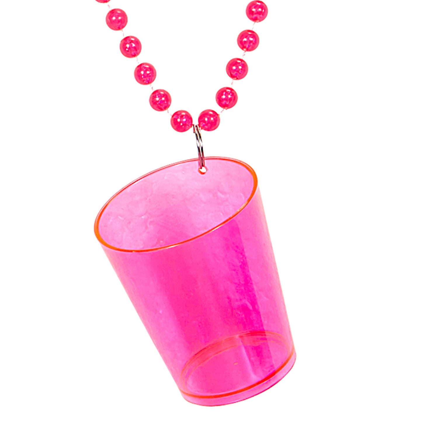 "NEON PINKE SCHNAPSGLASKETTE" – Detailansicht