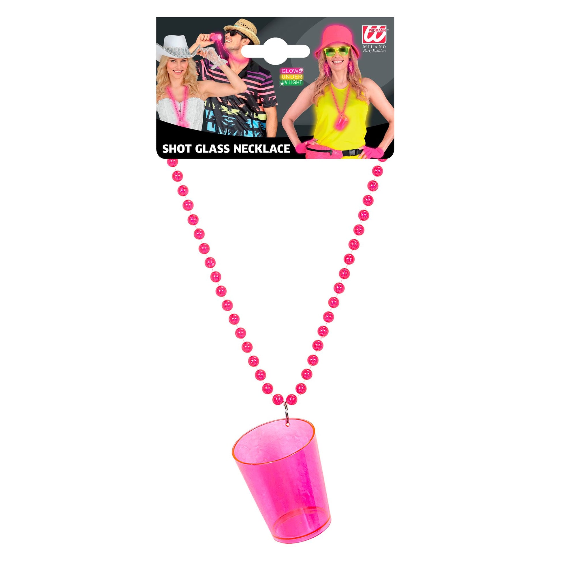 "NEON PINKE SCHNAPSGLASKETTE" – Ansicht 3
