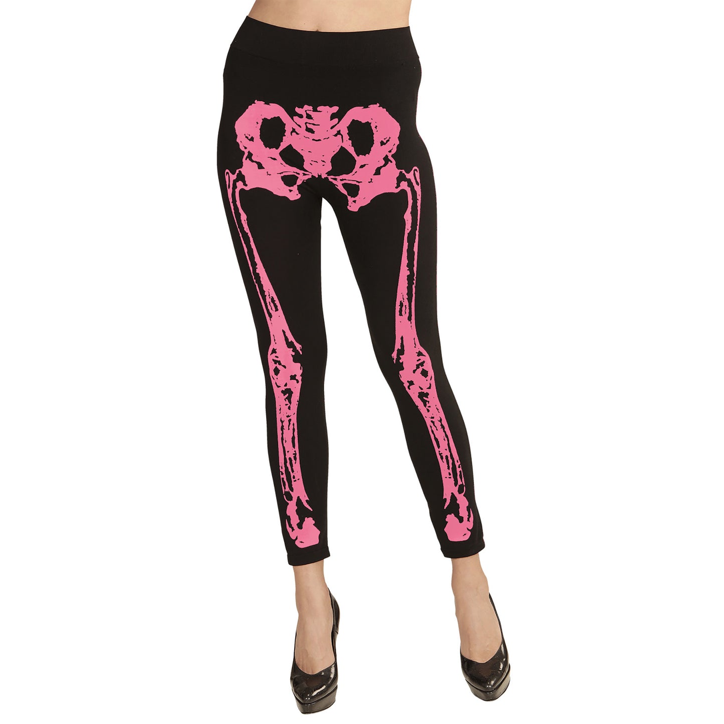 "NEON PINKE SKELETTLEGGINGS" 75 DEN – Ansicht 3