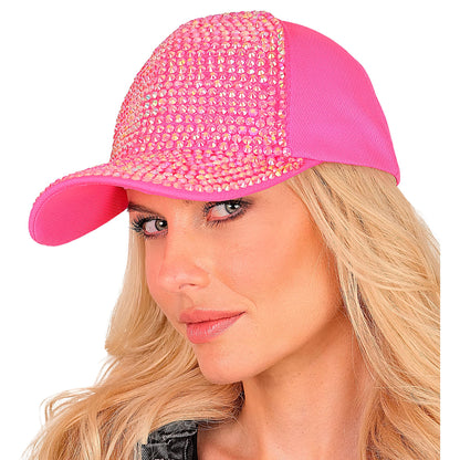 "NEON PINKE STRASS BASECAP" – Ansicht 7