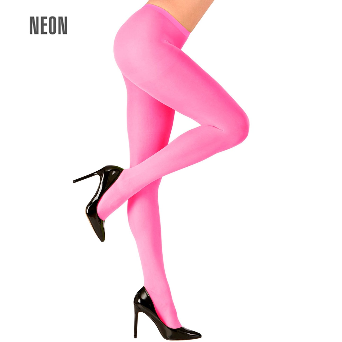 "NEON PINKE STRUMPFHOSE" 40 DEN – Vorderansicht