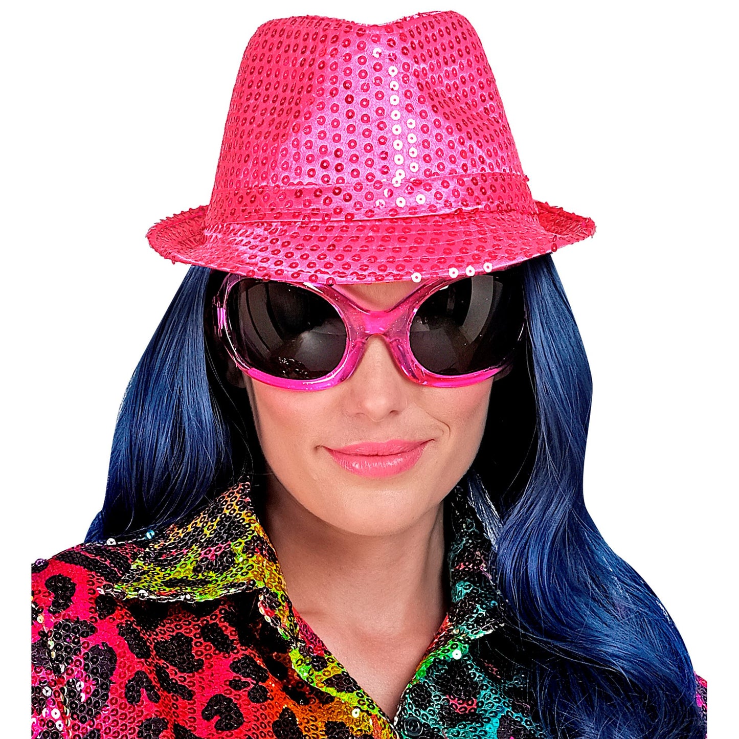 "NEON PINKER FEDORA MIT PAILLETTEN" – Ansicht 5