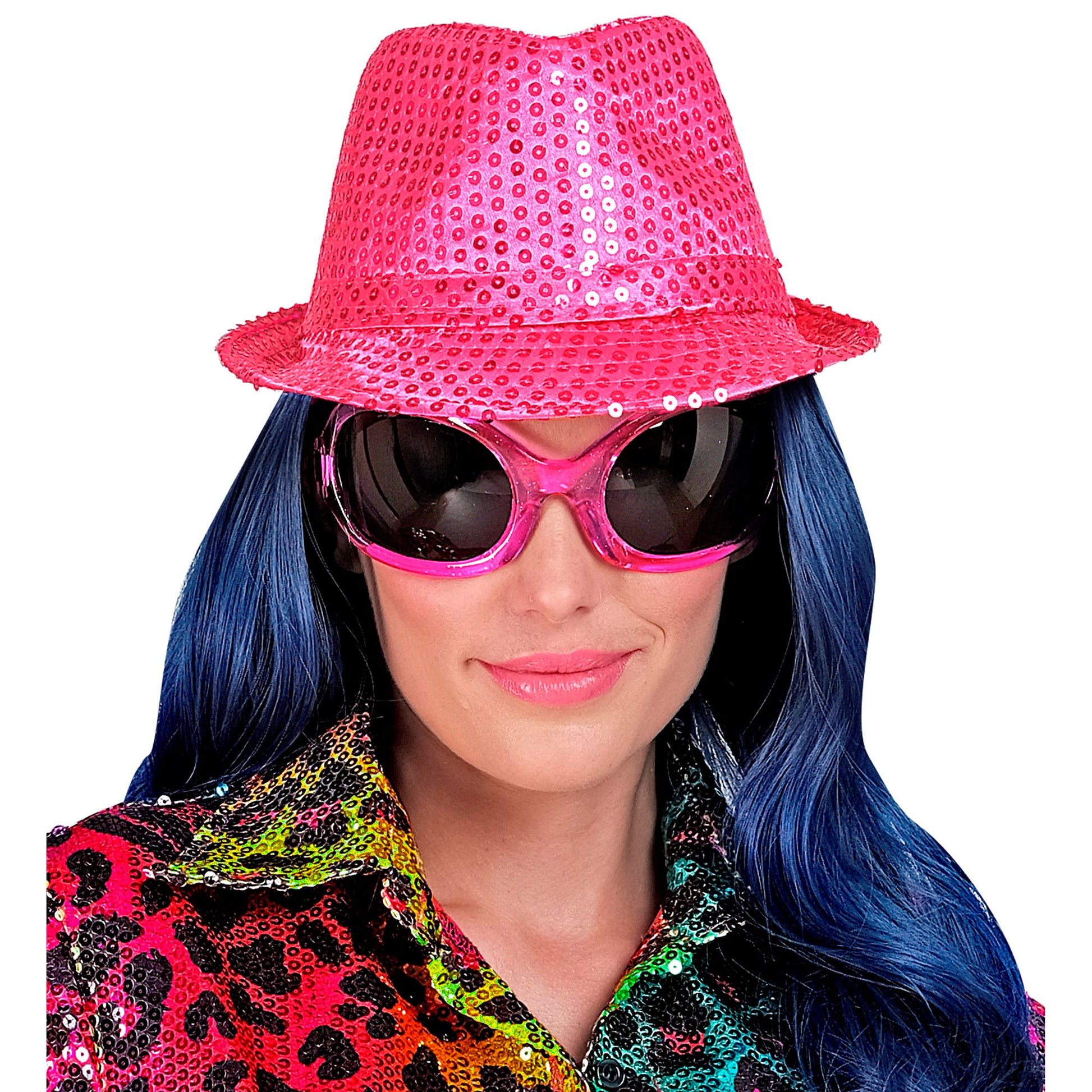 "NEON PINKER FEDORA MIT PAILLETTEN" – Ansicht 5