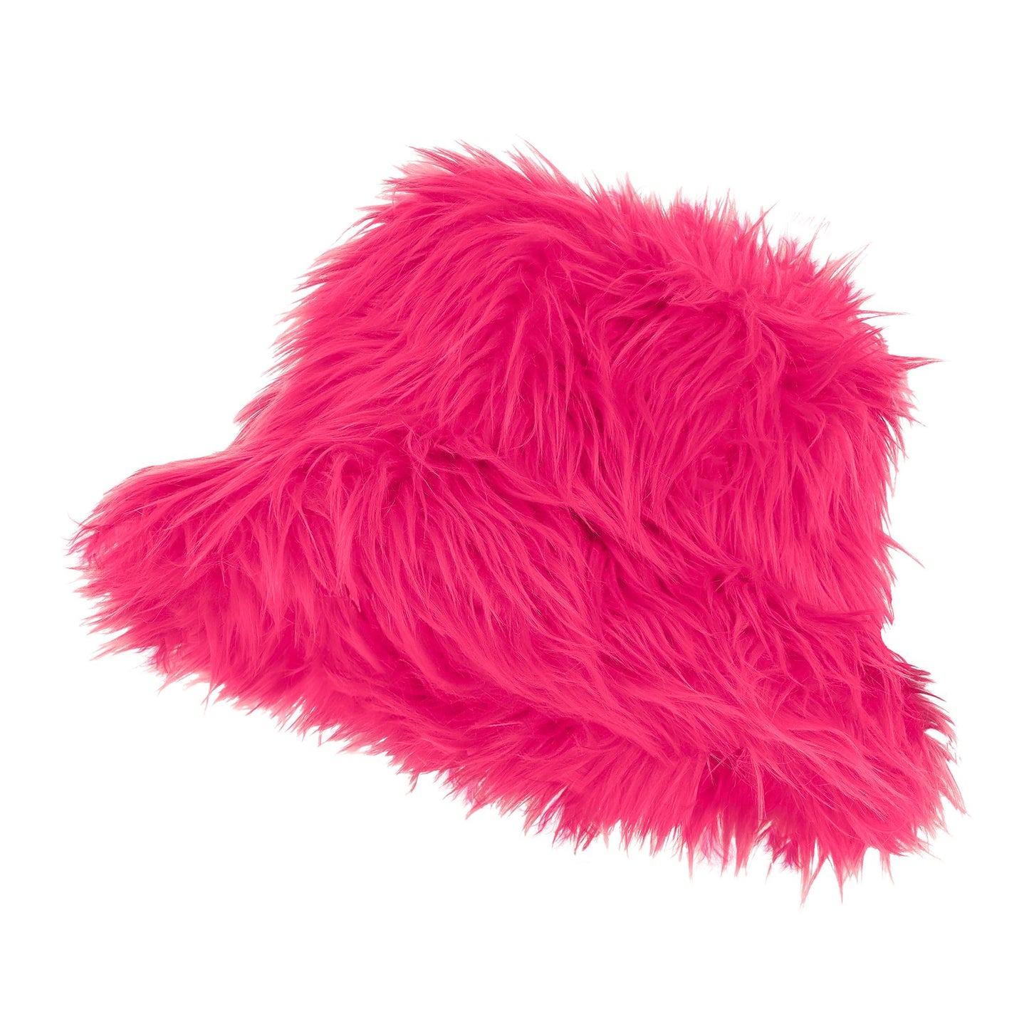 "NEON PINKER PLÜSCH ANGLERHUT" – Detailansicht