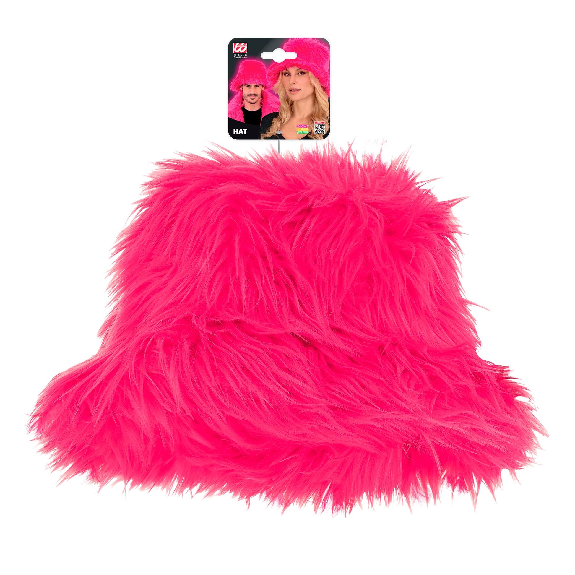 "NEON PINKER PLÜSCH ANGLERHUT" – Ansicht 3