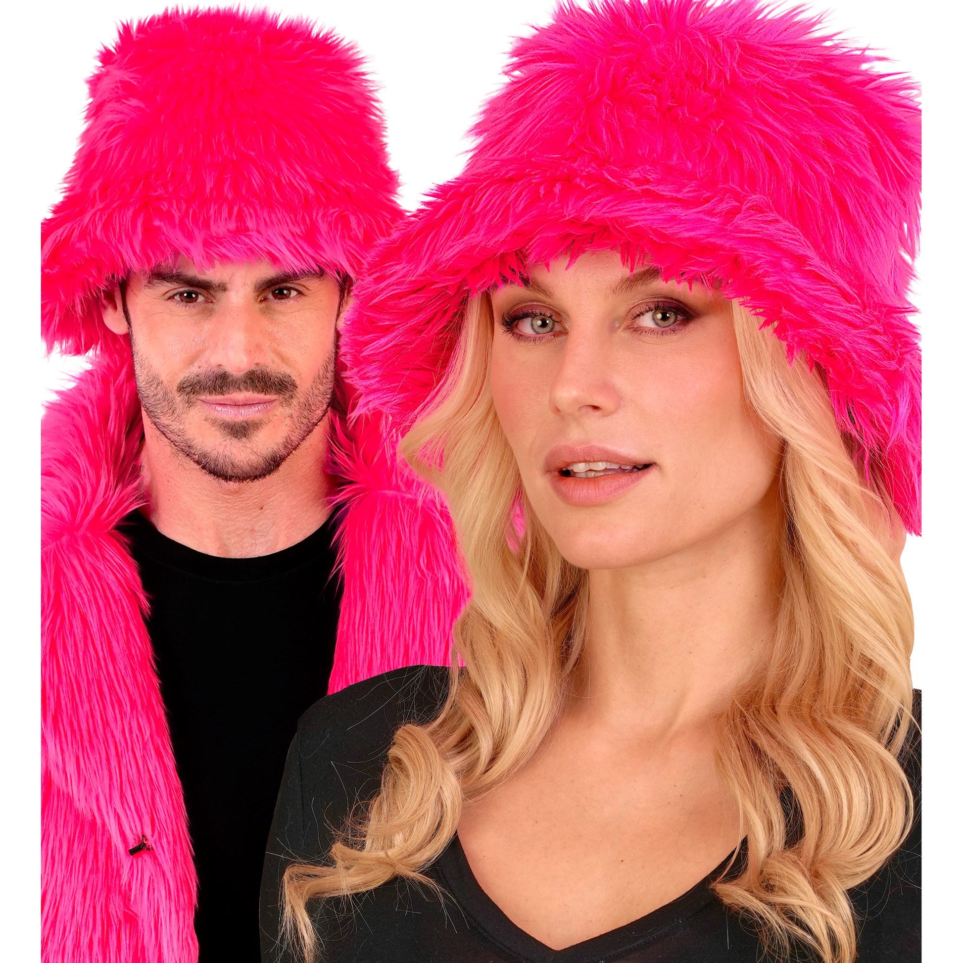 "NEON PINKER PLÜSCH ANGLERHUT" – Ansicht 4