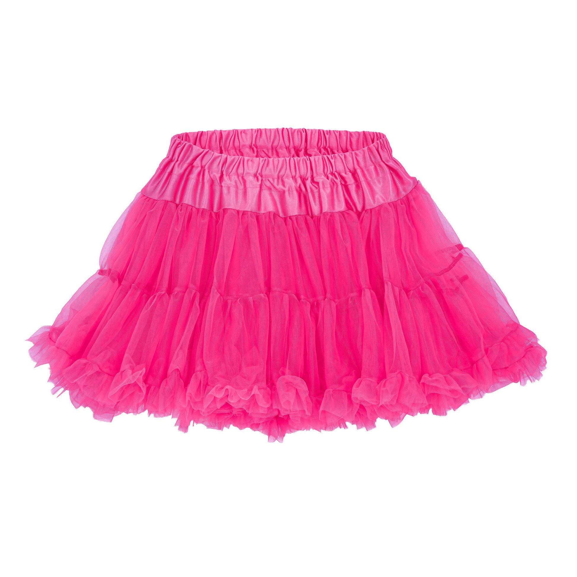 "NEON PINKER TUTU PETTICOAT" weicher mehrlagiger Tüll – Ansicht 5