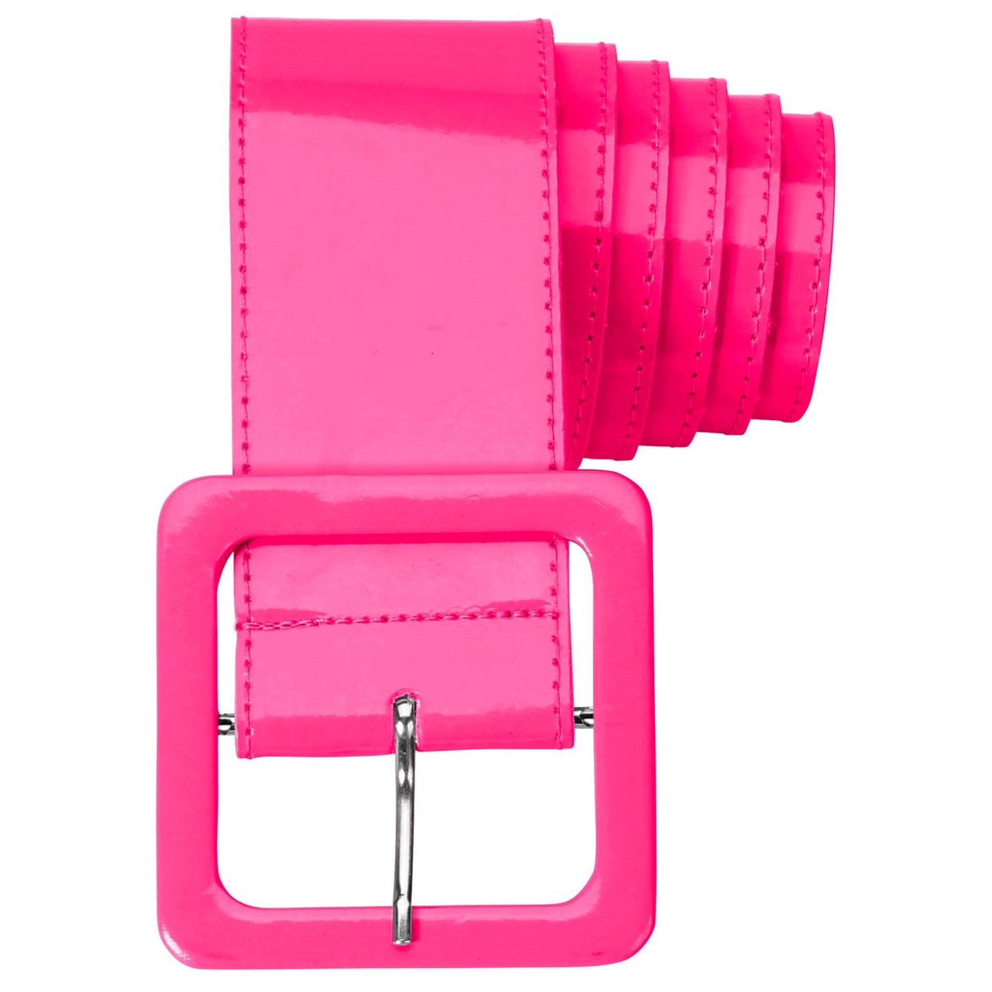 "NEON PINKER VINYLGÜRTEL" – Detailansicht