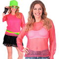 "NEON PINKES NETZSHIRT" – Vorderansicht