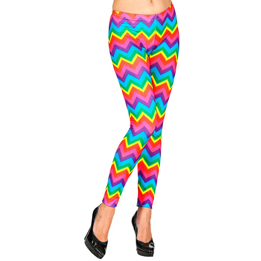 "NEON REGENBOGEN LEGGINGS" – Vorderansicht