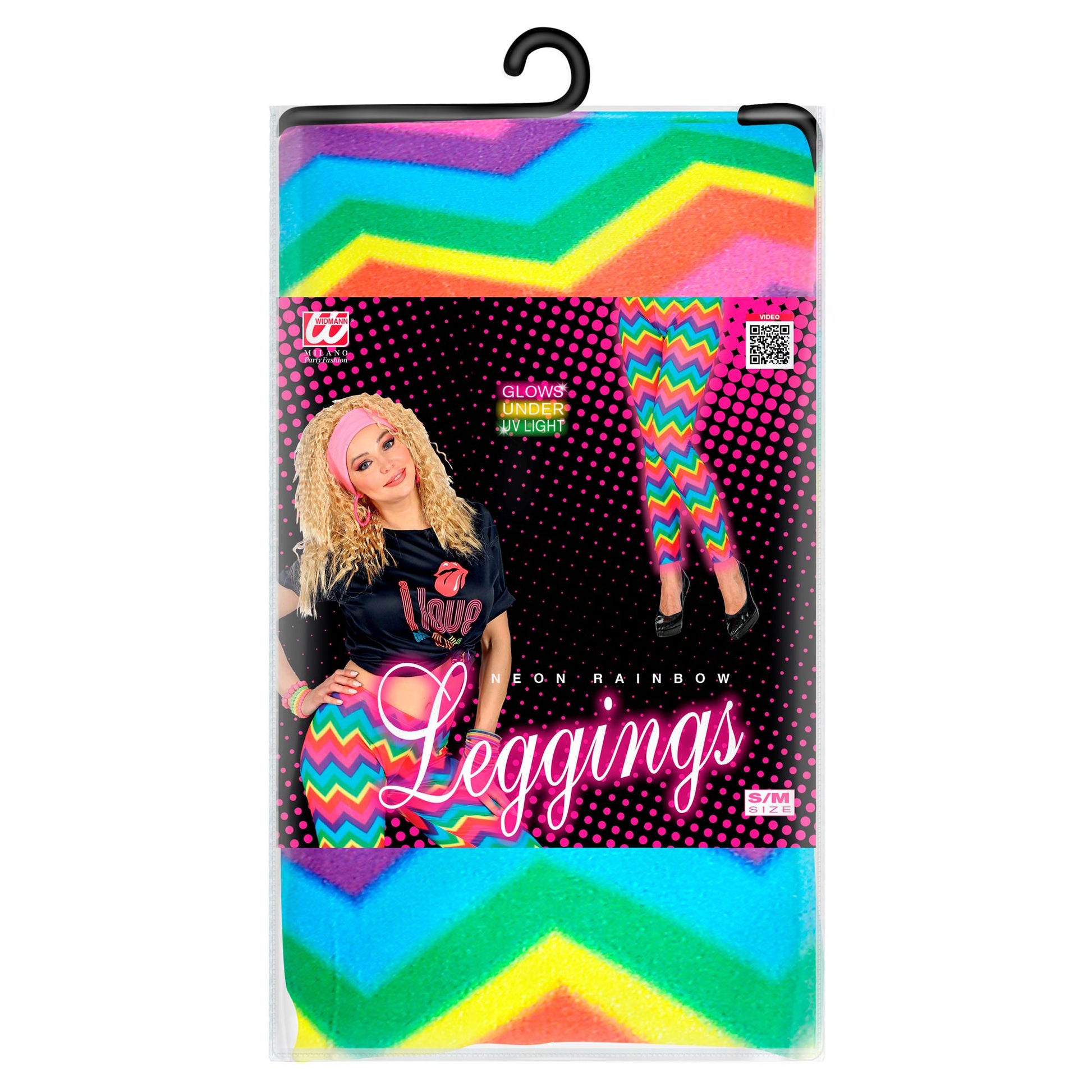 "NEON REGENBOGEN LEGGINGS" – Detailansicht