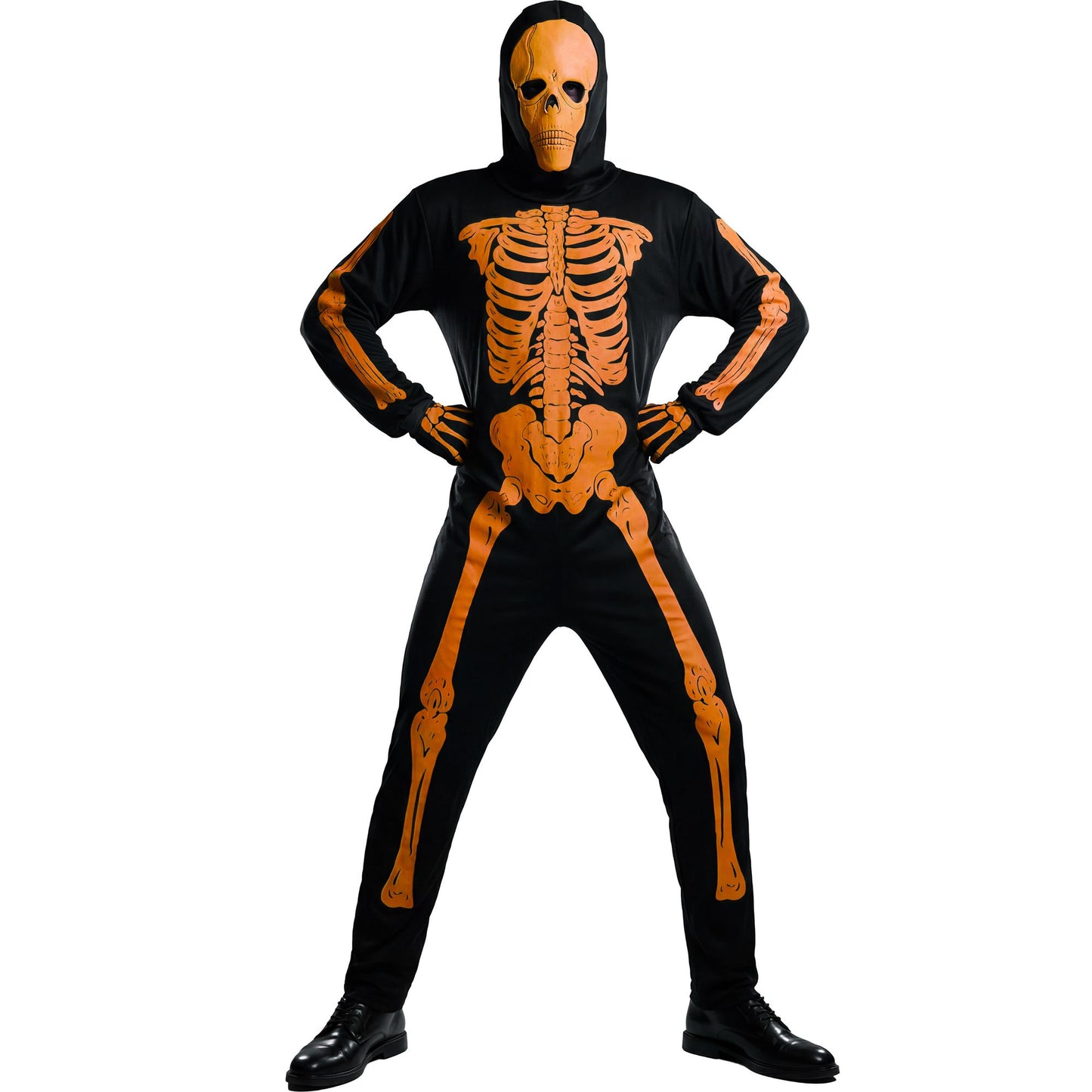 "NEON SKELETT" sort. in 3 Farben (Kostüm, Maske) – Ansicht 3