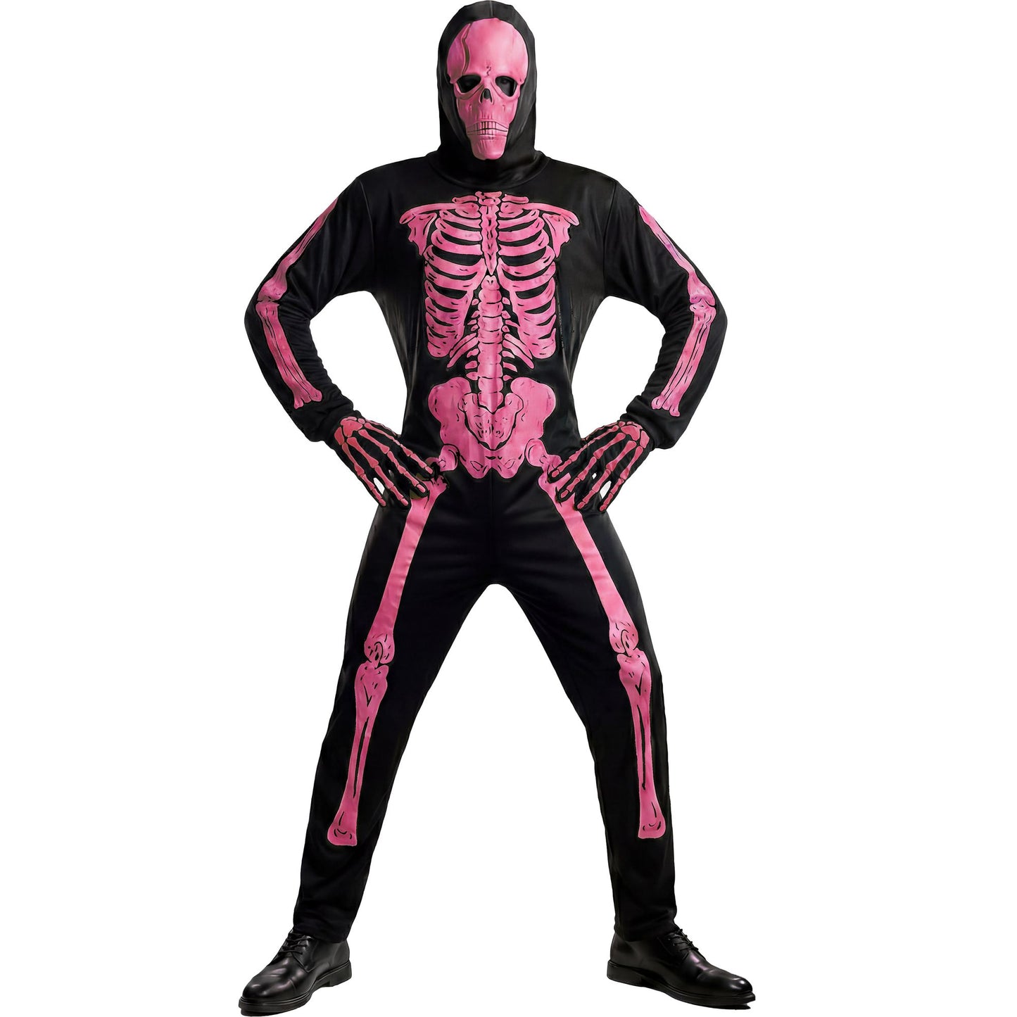 "NEON SKELETT" sort. in 3 Farben (Kostüm, Maske) – Ansicht 4