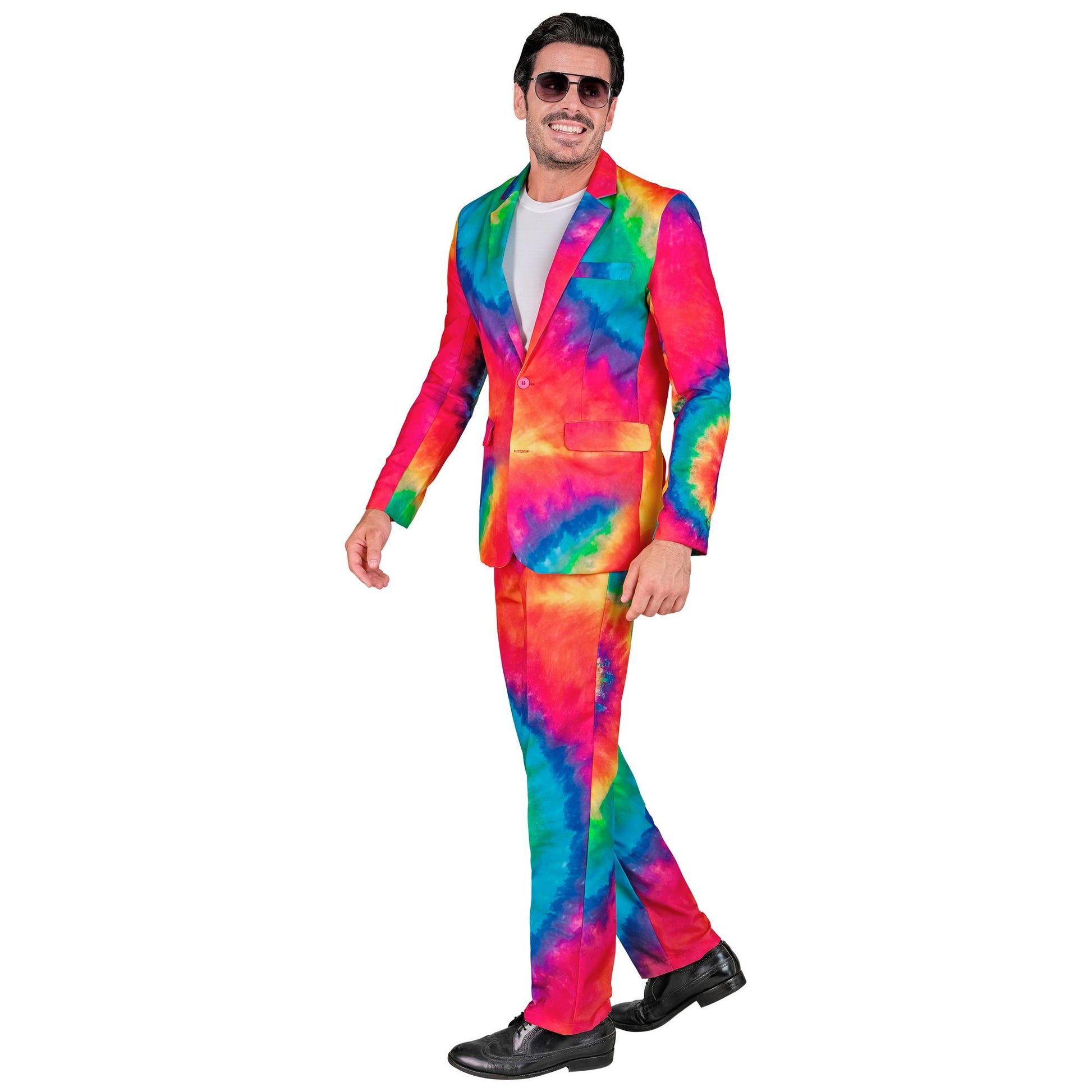"NEON TIE DYE PARTY FASHION ANZUG" (Jackett, Hose) – Ansicht 4