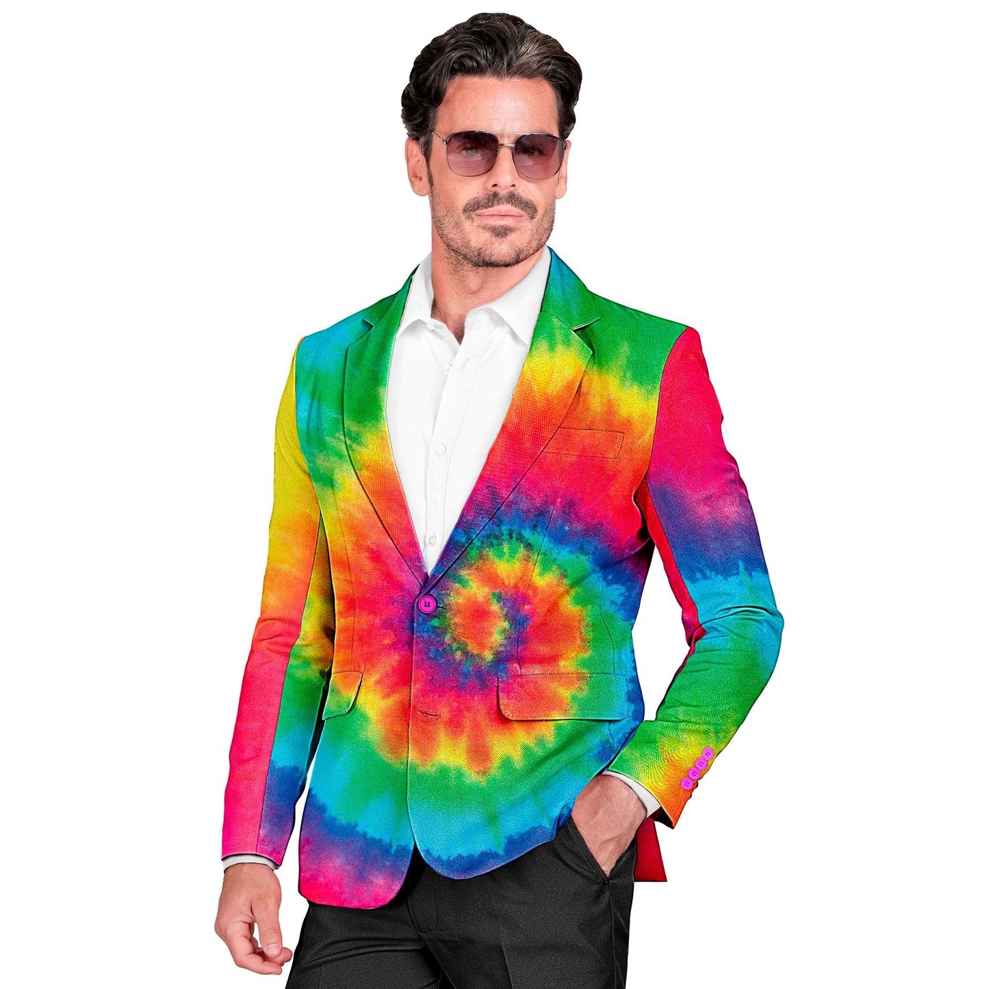 "NEON TIE DYE PARTY FASHION JACKETT" (Jackett) – Detailansicht