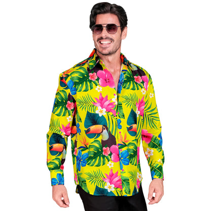 "NEON TROPICANA PARTY FASHION HEMD" (Hemd) – Detailansicht