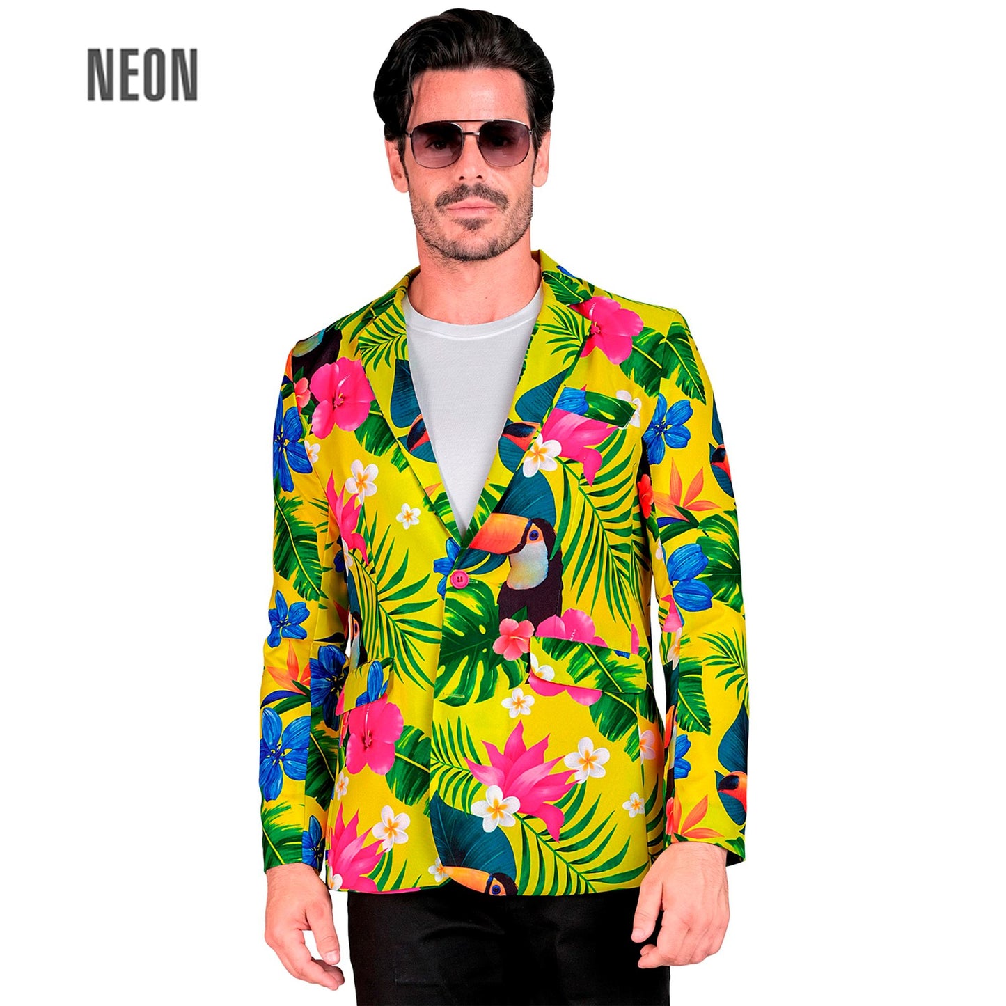 "NEON TROPICANA PARTY FASHION JACKETT" (Jackett) – Vorderansicht