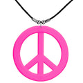 "NEONPINKE HIPPIE KETTE" – Vorderansicht