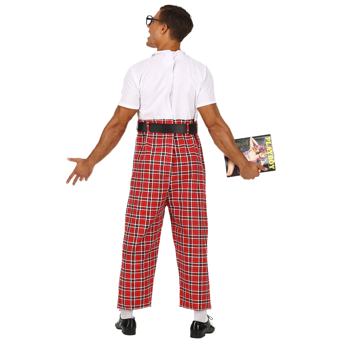 "NERD" (Overall, Gürtel, Krawatte, Brille) – Ansicht 4