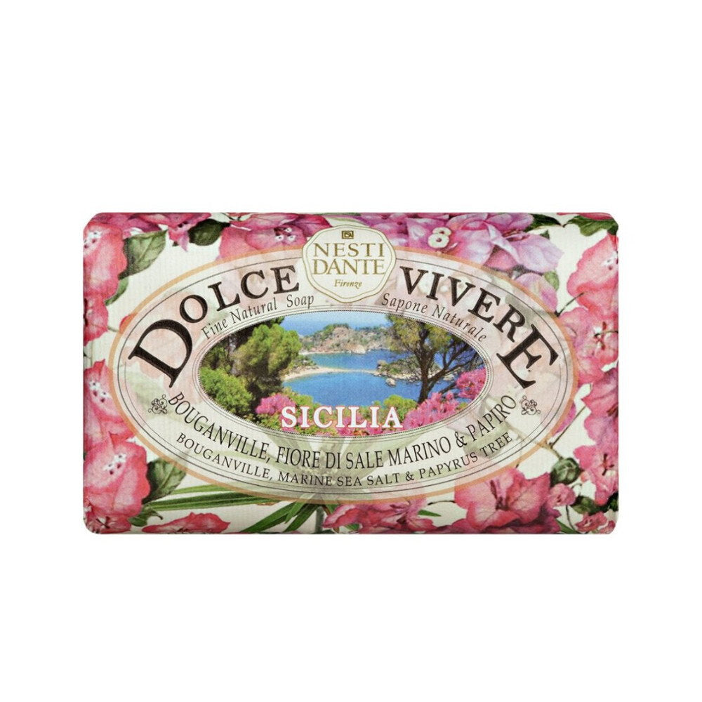 Nesti Dante, Dolce Vivere Sicilia, Pomegranate & Blackcurrant, Beruhigend, Seifenstück, 250 g