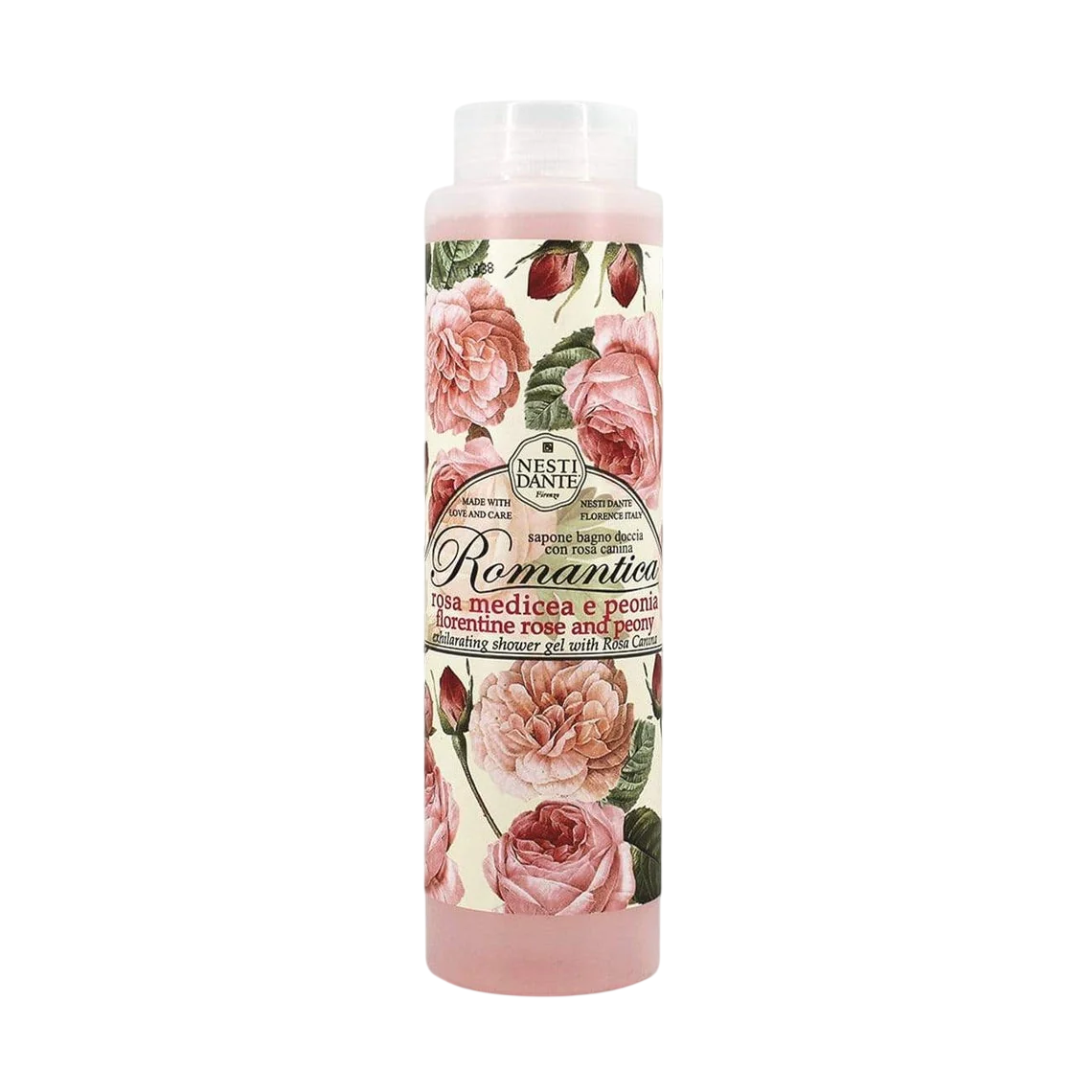 Nesti Dante, Romantica, Rose & Peony, Cleansing & Softening, Duschgel, Alle Hauttypen, 300 ml