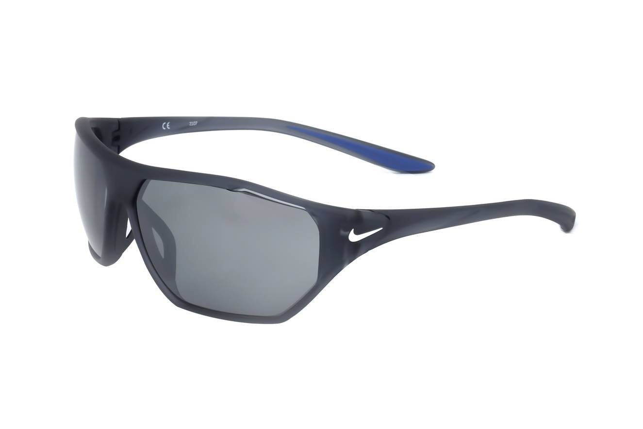 NIKE SUNGLASSES AERO DRIFT MATTE DARK GREY SILVER - Nike Max Optics lenses DQ0811_021 65-14-140 Sonnenbrille Silber