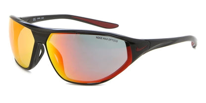 NIKE SUNGLASSES AERO SWIFT BLACK RED MIRROR - Nike Max Optics lenses M_DQ0993-011 65-12-140 Sonnenbrille Schwarz