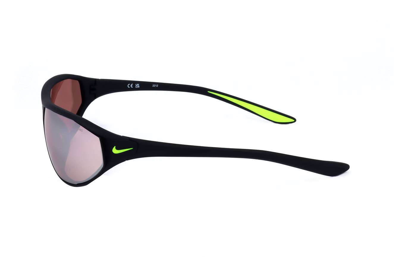 NIKE SUNGLASSES AERO SWIFT MATTE BLACK ROAD CHROME E_ DQ0992-012 65-12-140 Sonnenbrille Schwarz ansicht-2