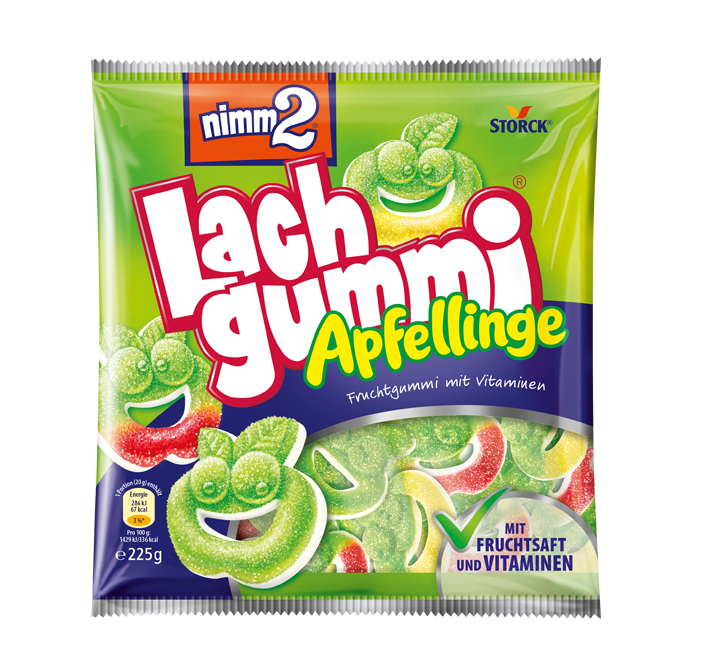 nimm2 Lachgummi Apfellinge 225g - Candyshop.ch