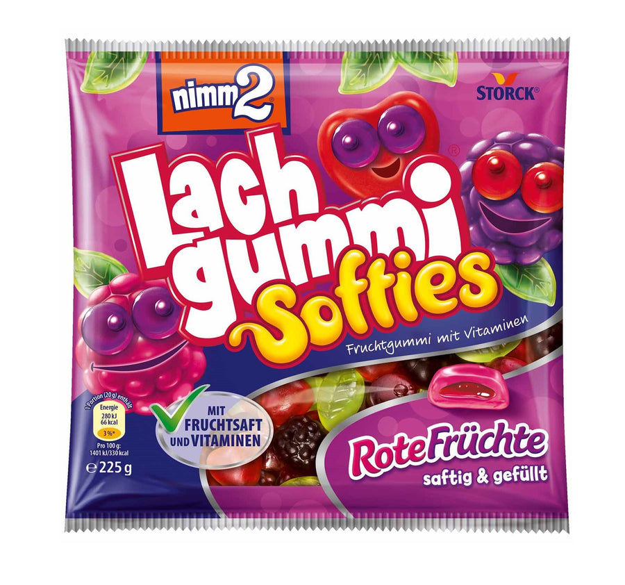 Nimm2 Lachgummi Softies Rote Früchte Fruchtgummi 225 g