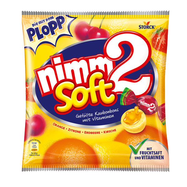 Nimm2 Soft Gefüllte Fruchtkaubonbons mit Vitaminen 116g