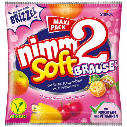 Nimm2 Soft Brause Fruchtkaubonbons 195 g mit Vitaminen