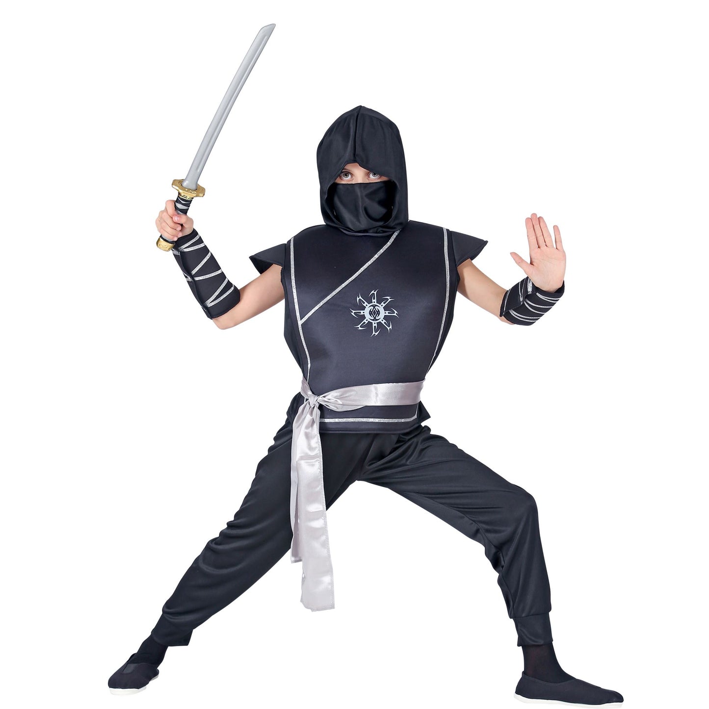 "NINJA" (Weste mit Rüstung, Hose, Gürtel, Armschoner, Maske) – Ansicht 3