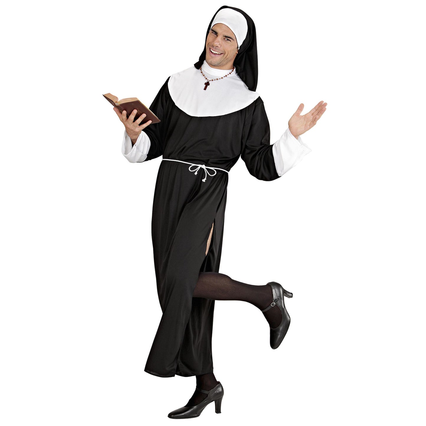 "NONNE CARMELO" (Gewand, Gürtel, Haube) – Vorderansicht