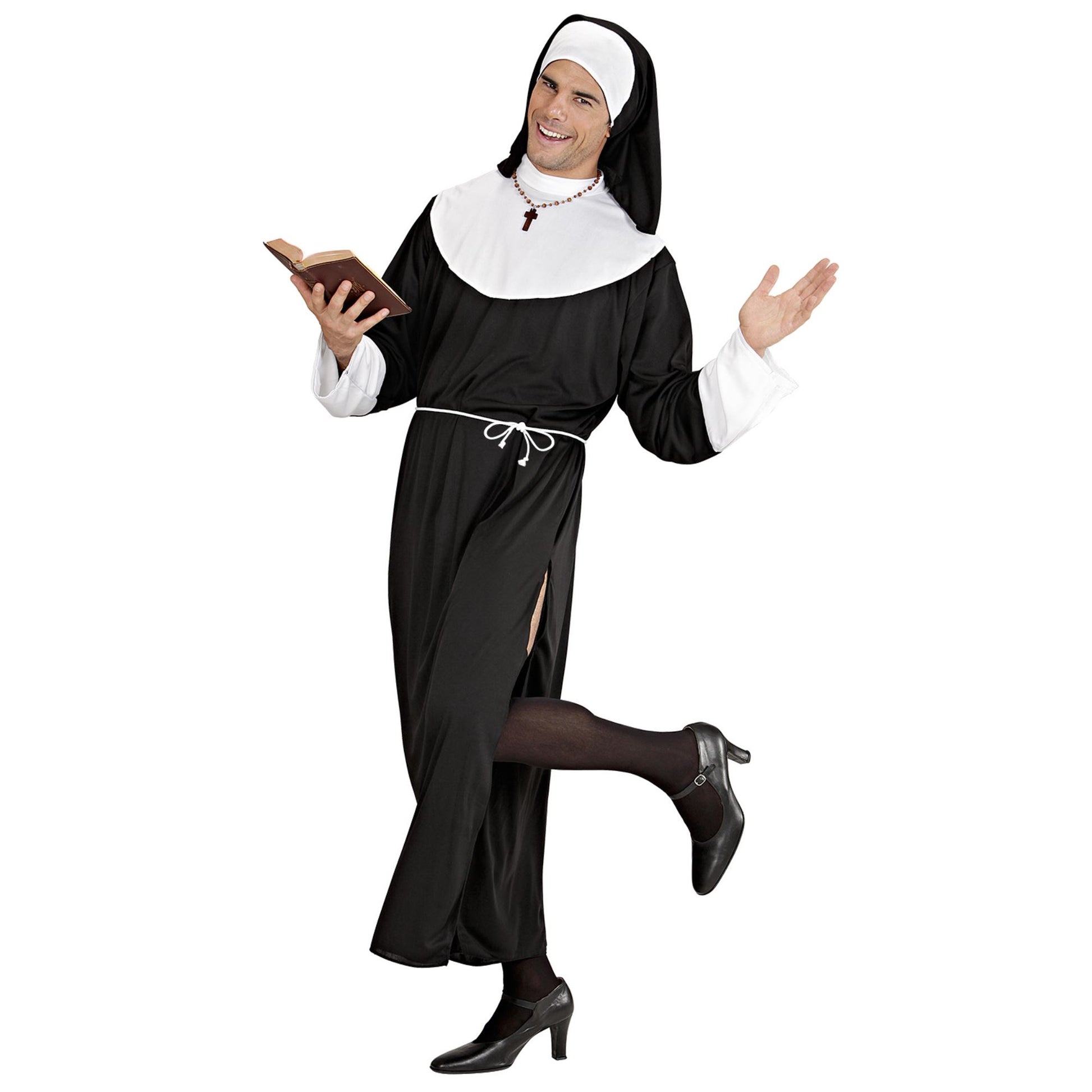 "NONNE CARMELO" (Gewand, Gürtel, Haube) – Vorderansicht