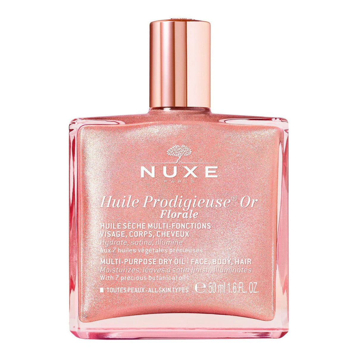 Nuxe, Huile Prodigieuse Or Florale, Feuchtigkeitsspendend, Körperöl, Für Körper, Gesicht & Haar, 50 ml