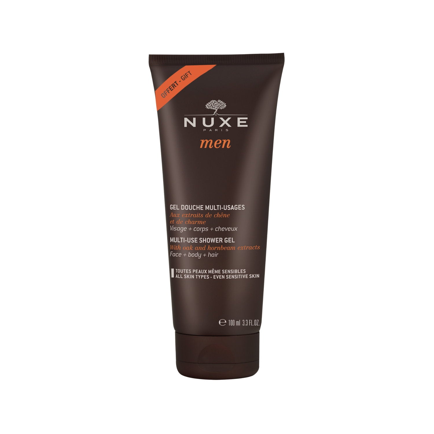 Nuxe Nuxe, Men Multi-Use, Duschgel, Über den ganzen Körper, Für alle Hauttypen, 100 ml Regular
