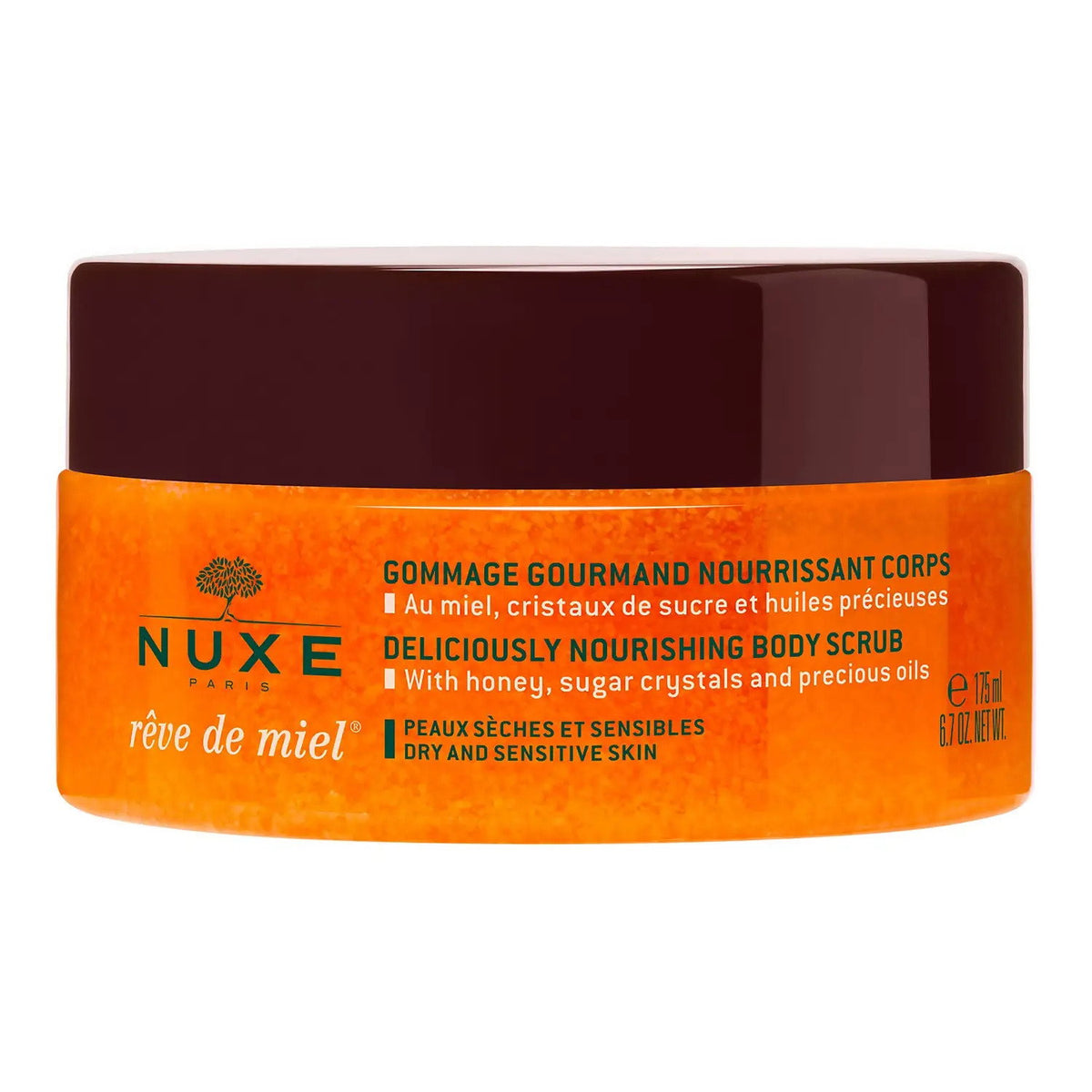 Nuxe, Reve de Miel Deliciously, Vegan, Beruhigend, Körperpeeling, 175 ml