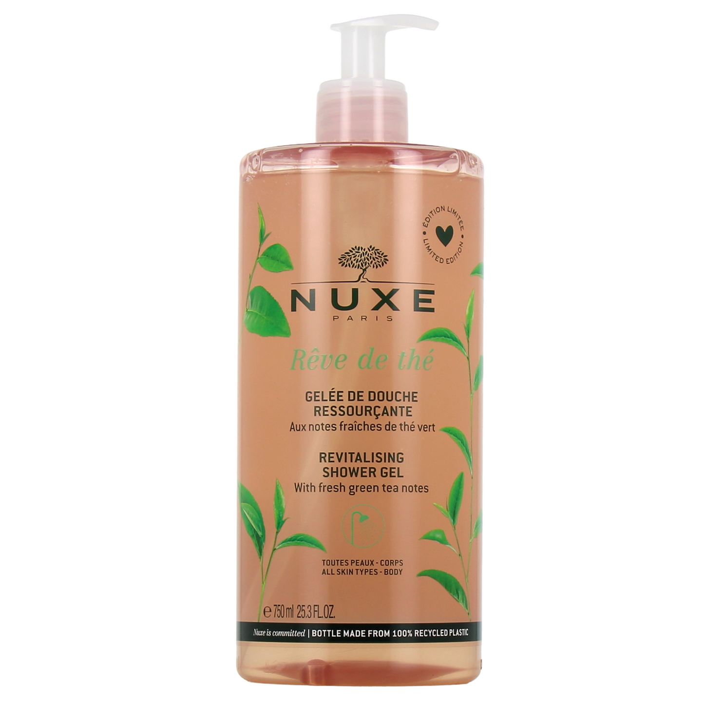 Nuxe Nuxe, Reve de The, Revitalisierung, Duschgel, Für alle Hauttypen, 750 ml Regular