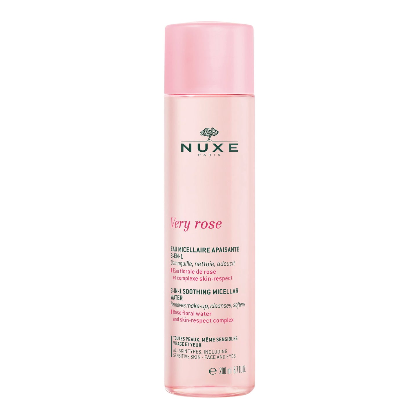 Nuxe Nuxe, Very Rose, Reinigung, Mizellenwasser, Für empfindliche Haut, 200 ml Regular