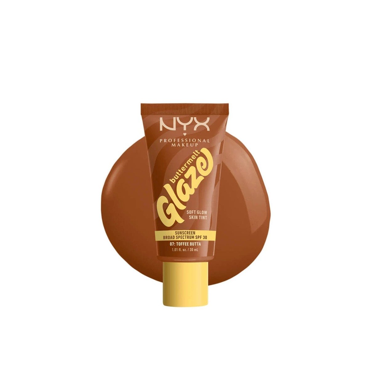 NYX Buttermelt Glaze Protector Solar Tint SPF30 07 Toffee Butta 30 ml