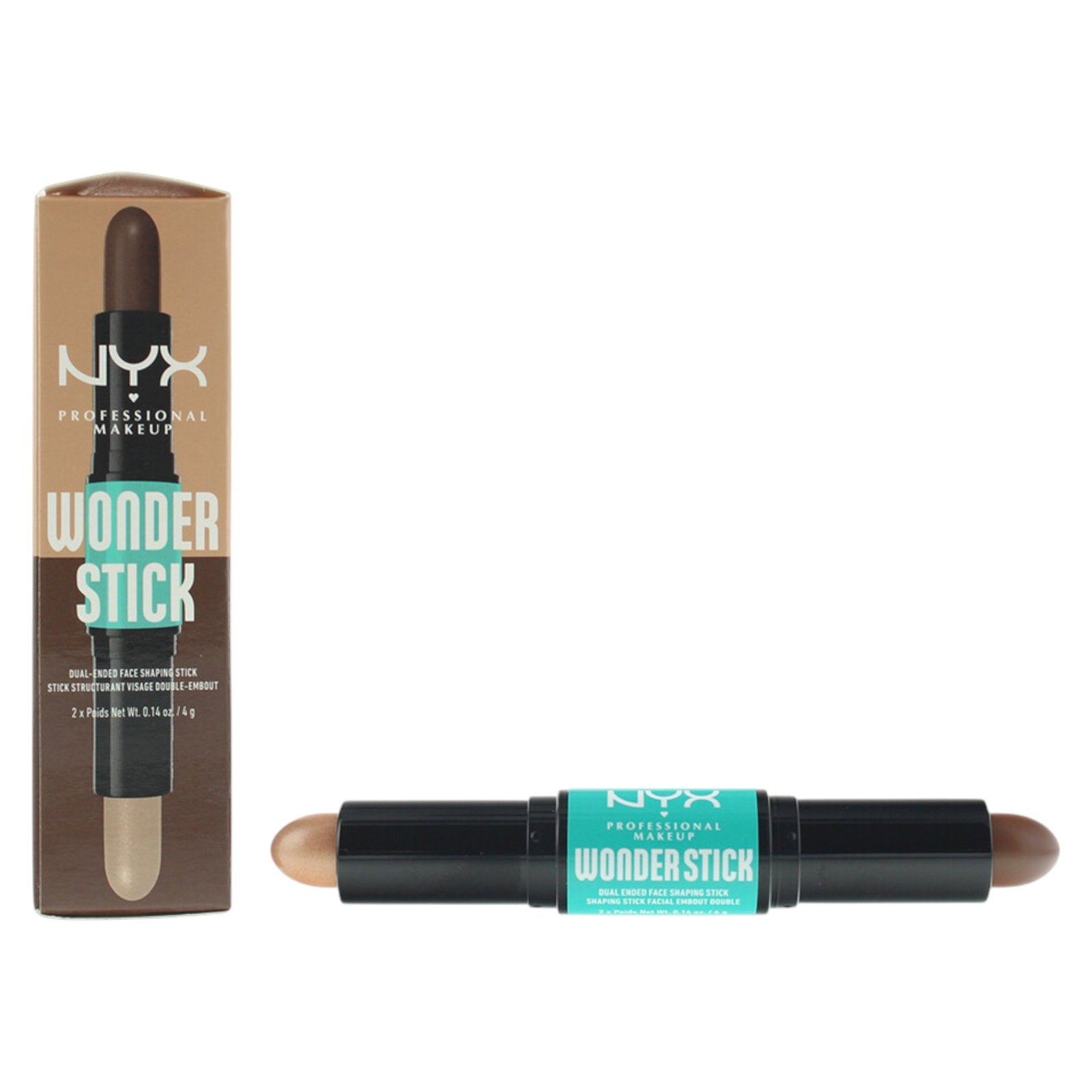Nyx Nyx, Wonder Stick Duo, Reich, Konturstift, 4 g Regular