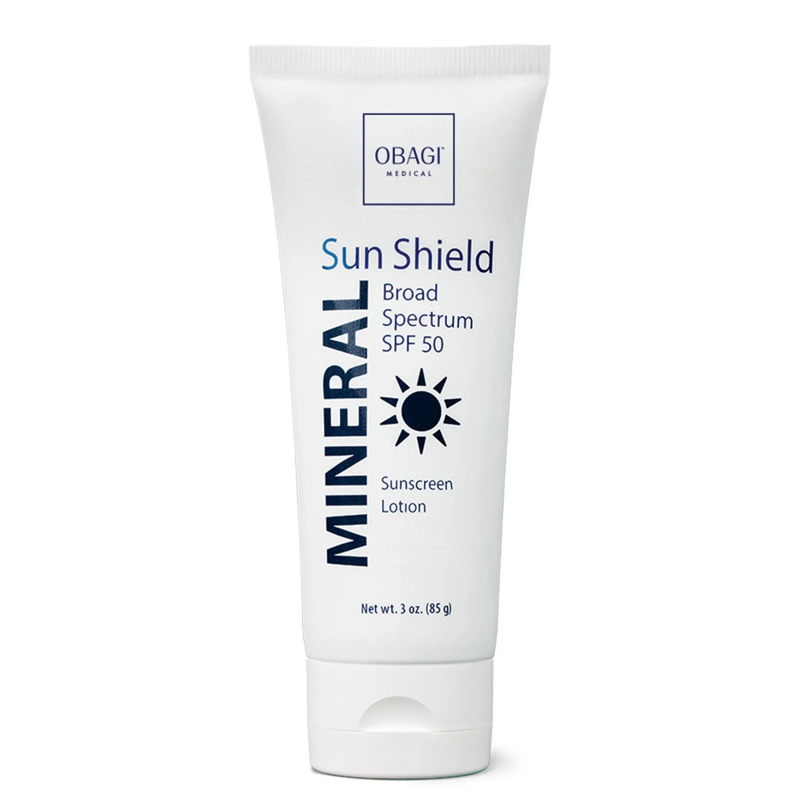 Obagi Obagi, Sun Shield Mineral, Parabenfrei, UV-Schutz, Sonnencreme, SPF 50, 85 g Regular