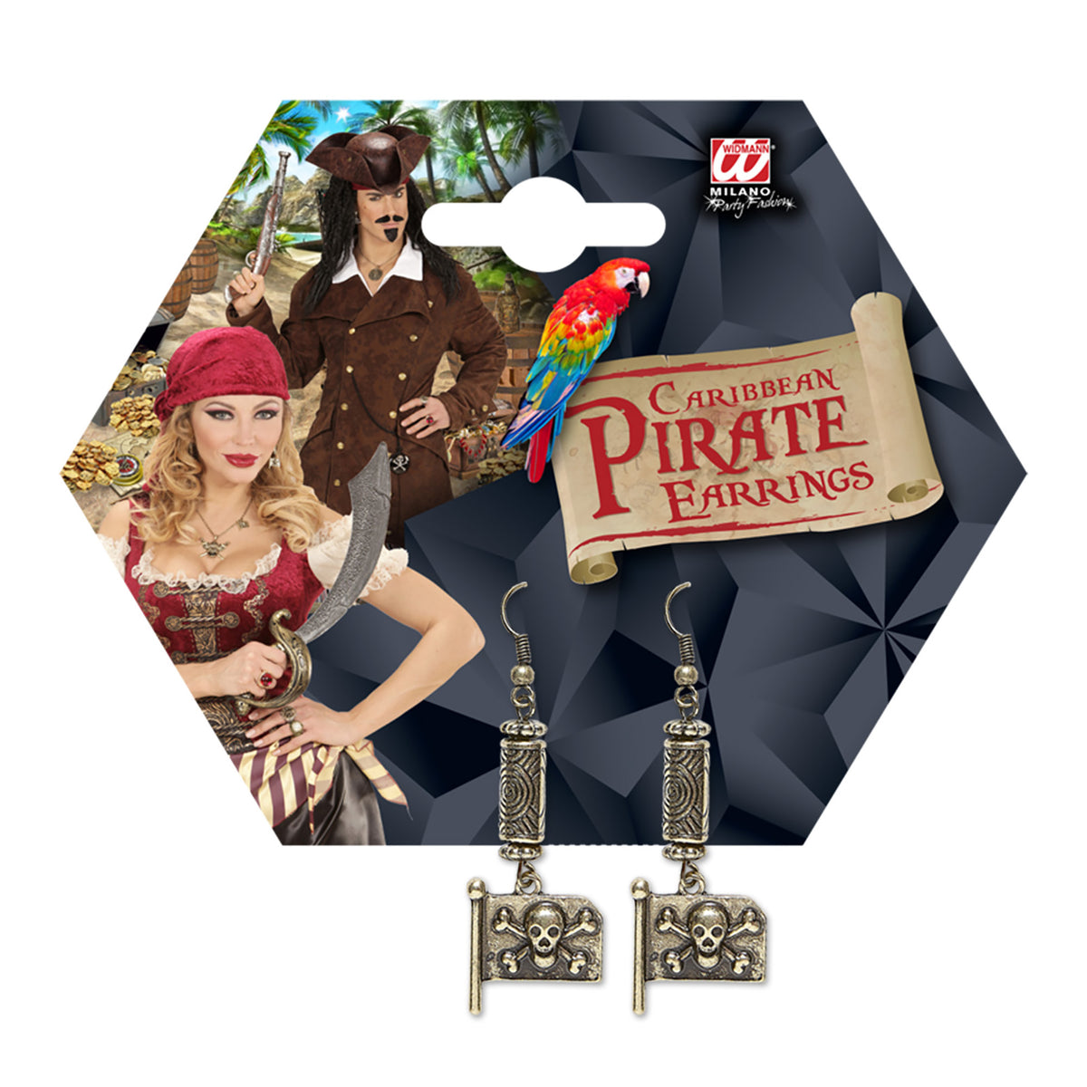 "OHRRINGE MIT PIRATENFLAGGE" – Detailansicht