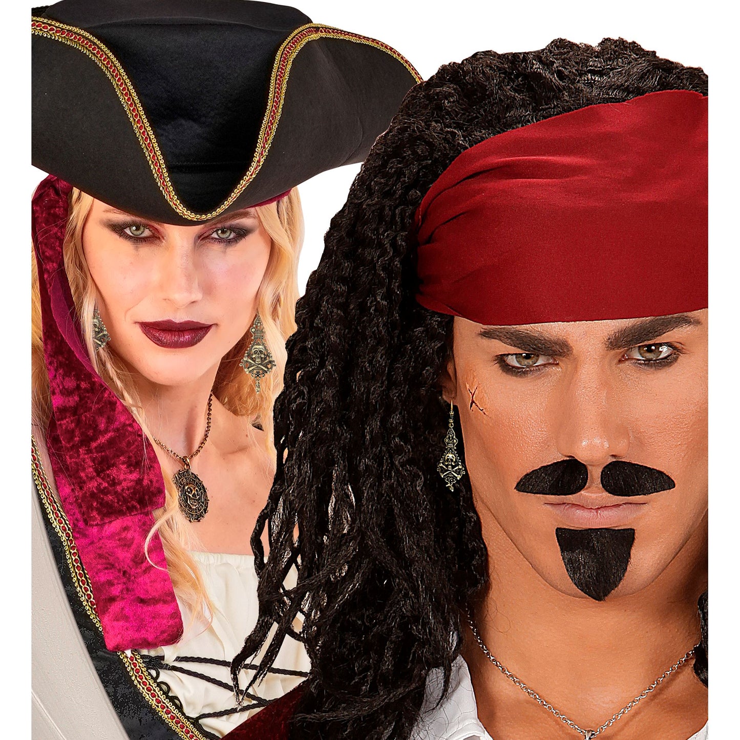 "OHRRINGE MIT PIRATENTOTENKOPF UND GEKREUZTEN KNOCHEN" – Ansicht 4