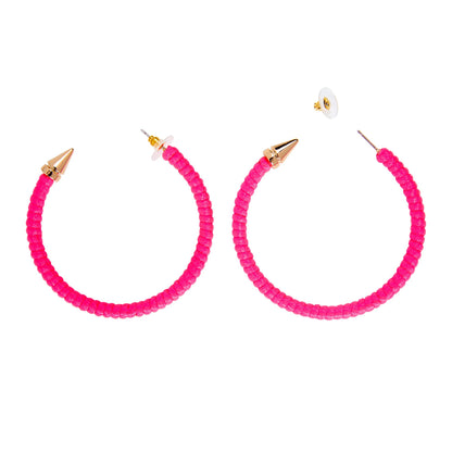 "OHRRINGE NEON PINK" – Detailansicht